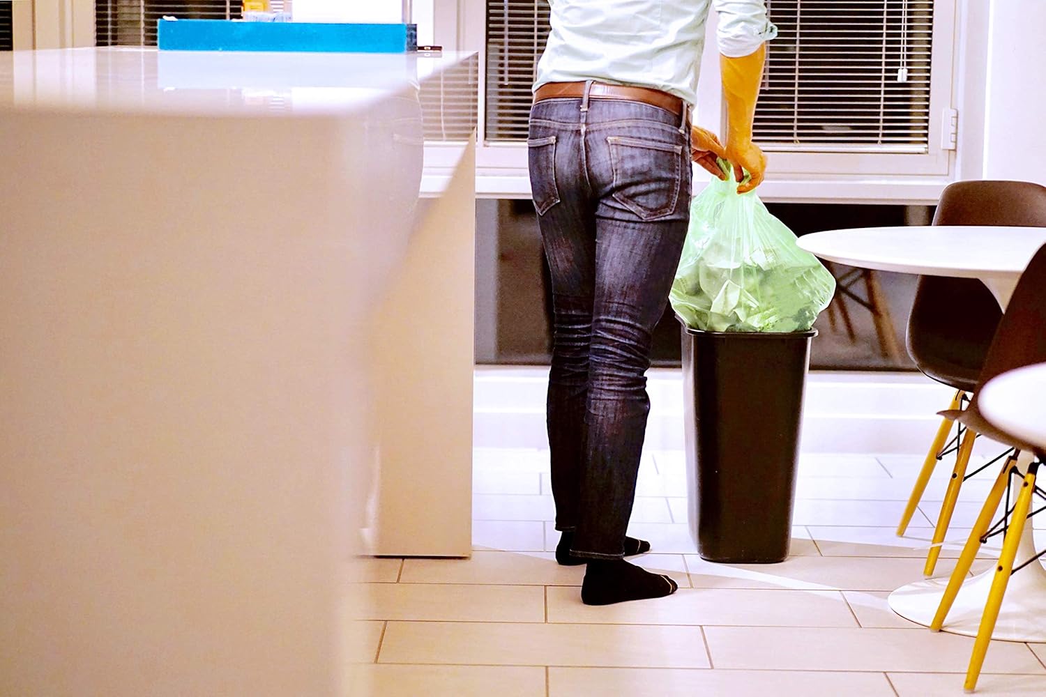 Reli. Compostable 16-25 Gallon Trash Bags | 100 Count Bulk | ASTM D6400 | Green | Eco-Friendly | For Compost - Image 6