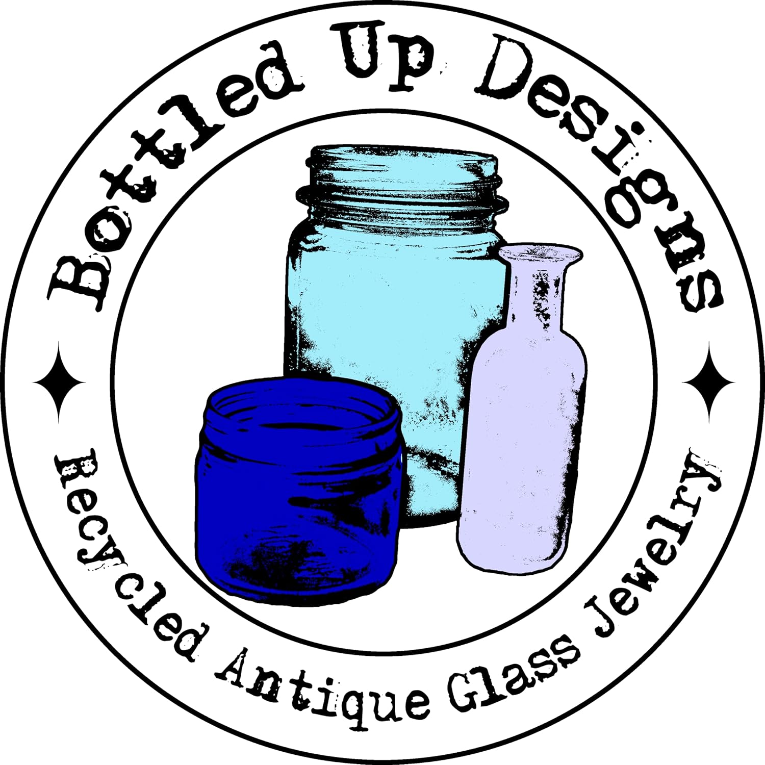 Bottled Up Designs Handmade Vintage Leverback Botanicals Earrings, Sterling Silver, Eco Friendly, Made in USA, Birthday Gifts, Mothers Day, Women, Anniversary (Purple Medicine Bottle) - Image 8