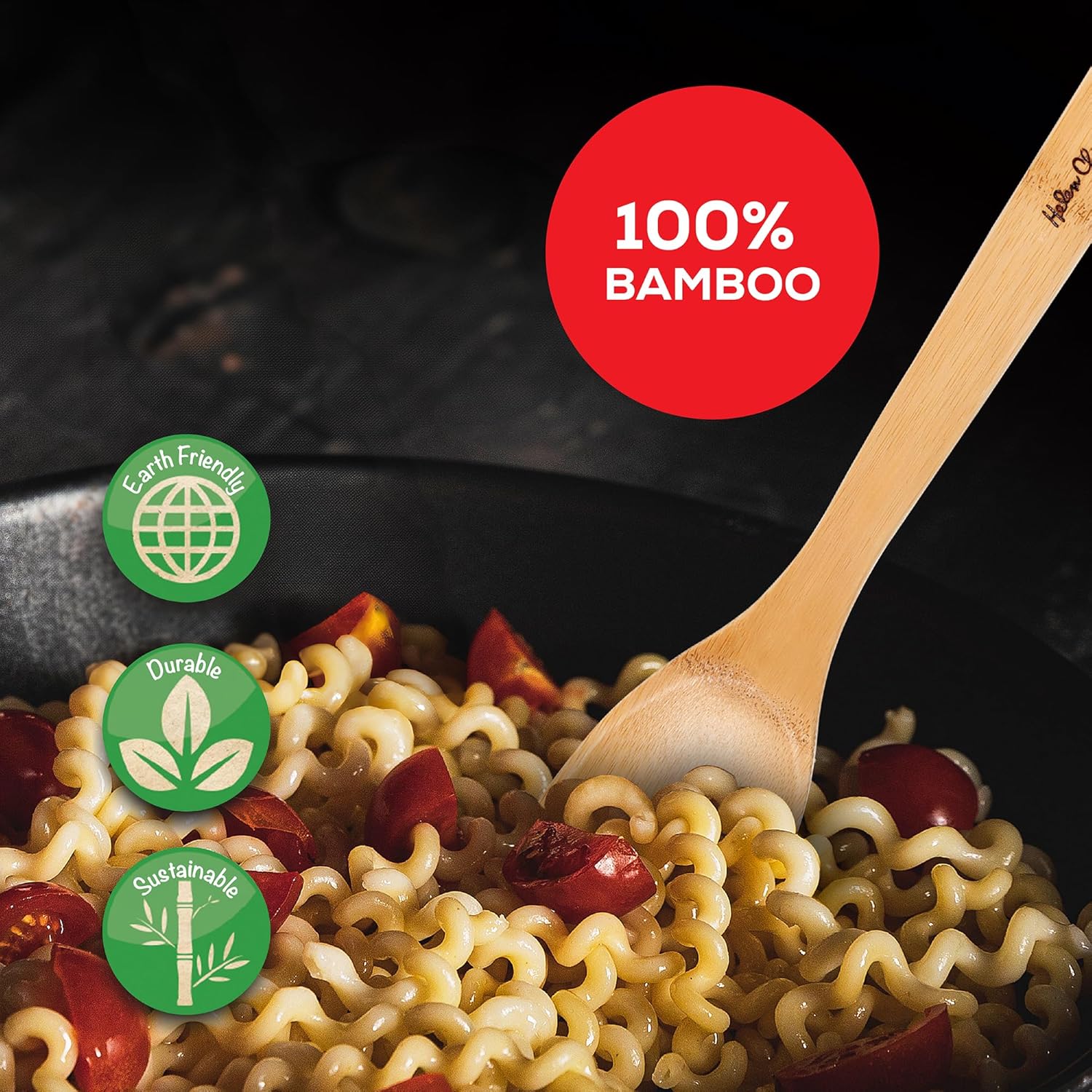 Helen’s Asian Kitchen Bamboo Stir Fry Spatula and Cooking Utensil, 13-Inch - Image 6