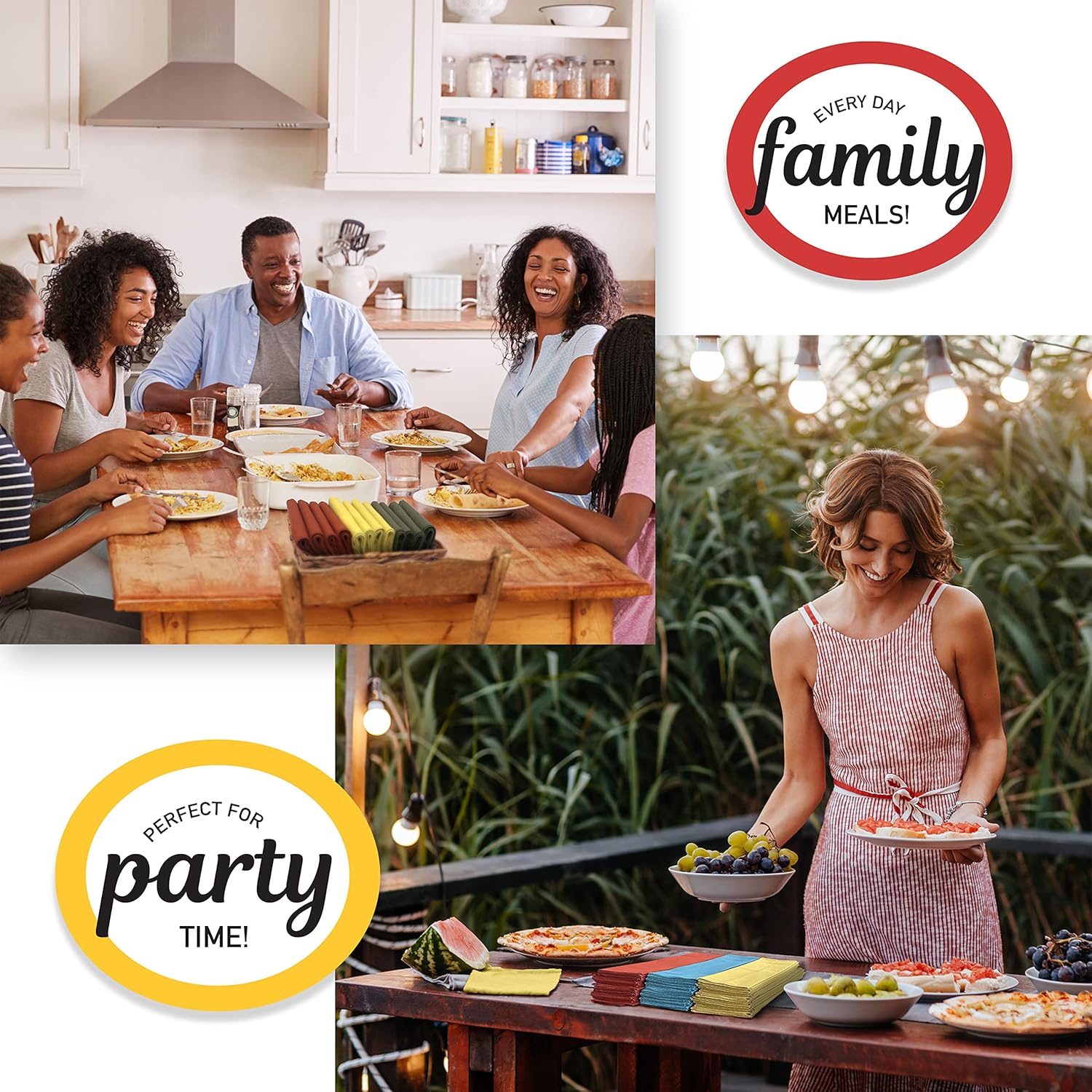 Indi by Kishu Baby - Fairtrade Certified 100% Organic Cotton Muslin Washable Mini Cloth Napkin Sets - Set of 12 Soft Reusable Napkins for All Occasions (Cool Gray) - Image 4