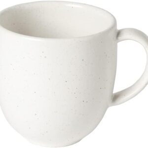 Casafina Ceramic Stoneware 11 oz. Mug – Pacifica Collection, Salt (White) | Microwave & Dishwasher Safe Dinnerware | Food Safe Glazing | Restaurant Quality Drinkware