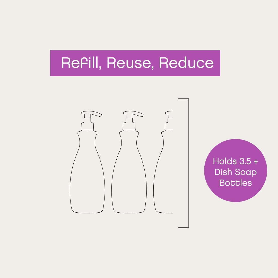 AspenClean Natural Dish Soap Refill Lavender and Lemongrass - 100% Natural, Organic, Baby-Safe, Pet-Friendly, Vegan, Cruelty-Free, Biodegradable - EWG VERIFIED & EcoCert Certified (2 Pack) - Image 3