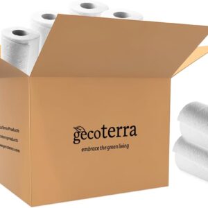 Bamboo 2-Ply Paper Towel, Tree Free, Eco Friendly, Sustainable, Plastic Free (Pack of 6 Rolls)