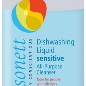 Sonett Organic Dishwashing Liquid, All Purpose Cleaner Sensitive Skin For People With Allergies (17 Fl.Oz (1 Count)) Certified Organically Grown