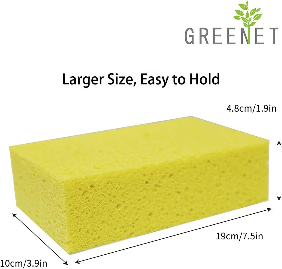 Large Natural Cellulose Cleaning Sponges (3-Pack) – Biodegradable, Absorbent, Multi-Use for Kitchen, Car & Home - Image 4
