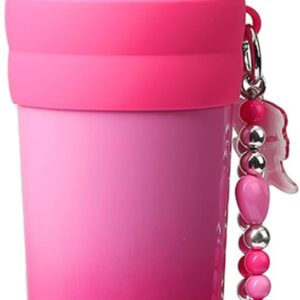 MINISO Barbie Series Stainless Steel Tumbler, 800mL Cup with Straw and Pendant, Stylish and Sustainable Drinkware for Barbie Enthusiasts