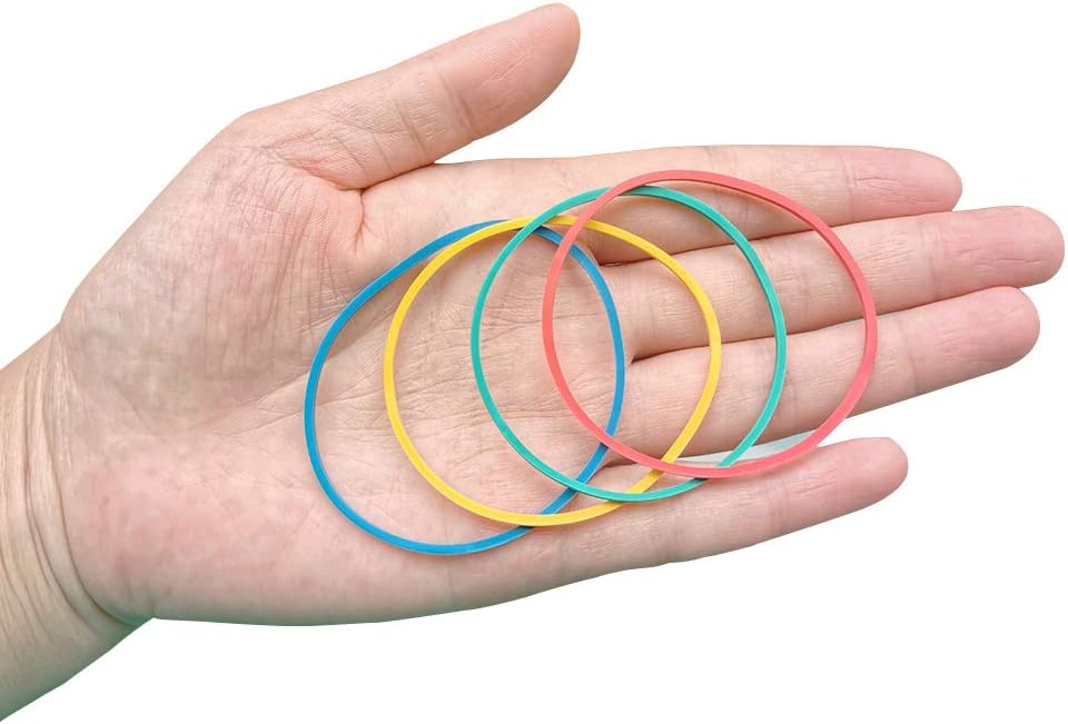 400pcs 38mm(1.5inch) JOYLOYAL Multi-Color Rubber Bands Stretchable Elastic Bands Sturdy Rubber Bands for School Home and Office Use Stationery Supplies - Image 3
