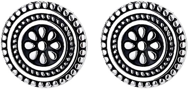 Amy & Annette Sterling Silver Stud Earrings for Women - Post Earrings for Women, 925 Sterling Silver Earrings - Image 2