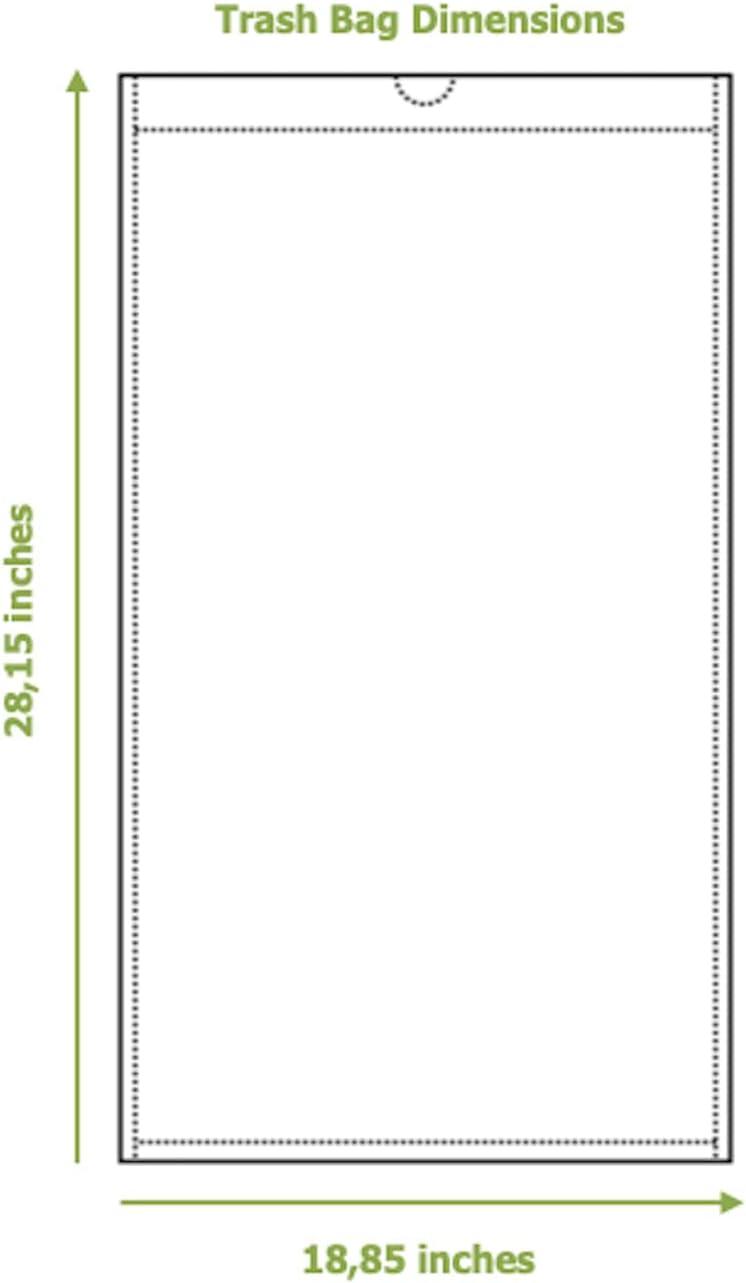 Greenland Biodegradable 60 Trash Bags Compatible with Simplehuman (Code H, 60 Bags, 8-9 Gallons) - Image 5