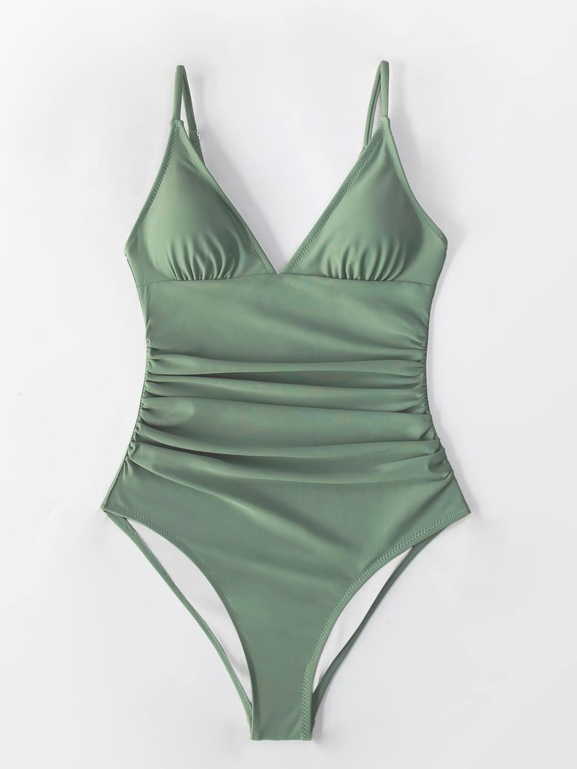 CUPSHE Women's One Piece Swimsuit Tummy Control V Neck Bathing Suits - Image 4