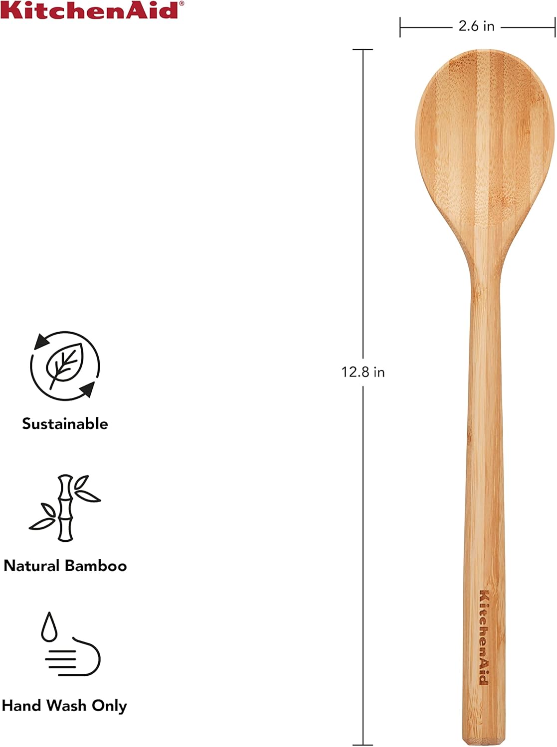 KitchenAid Universal Bamboo Tools, 12-Inch, KQ603OHBBA - Image 4