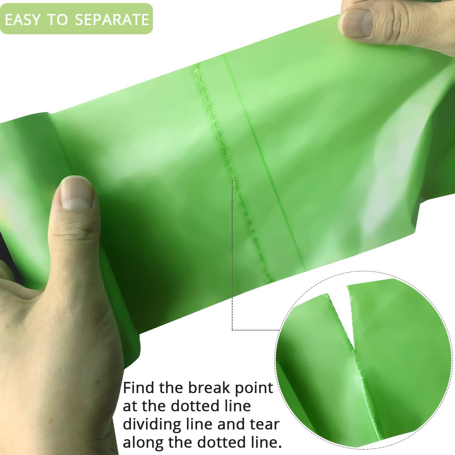 Compostable Trash Bags, 3 Gallon Biodegradable Small Garbage Bags Green Wastebasket Liners for Bathroom Office Home Bins, 100 Counts - Image 4