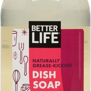 Better Life Sulfate Free Dish Soap, Tough On Grease & Gentle On Hands, Currant and Citrus, 22 Oz