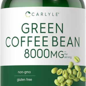 Carlyle Green Coffee Bean Extract | 8000 mg | 300 Capsules | Non-GMO and Gluten Free Formula | Traditional Herb Supplement