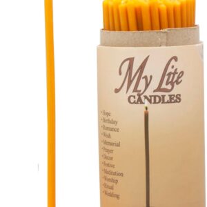My Lite Candles – Meditation Relaxation Church Candles with Holder – 100pcs