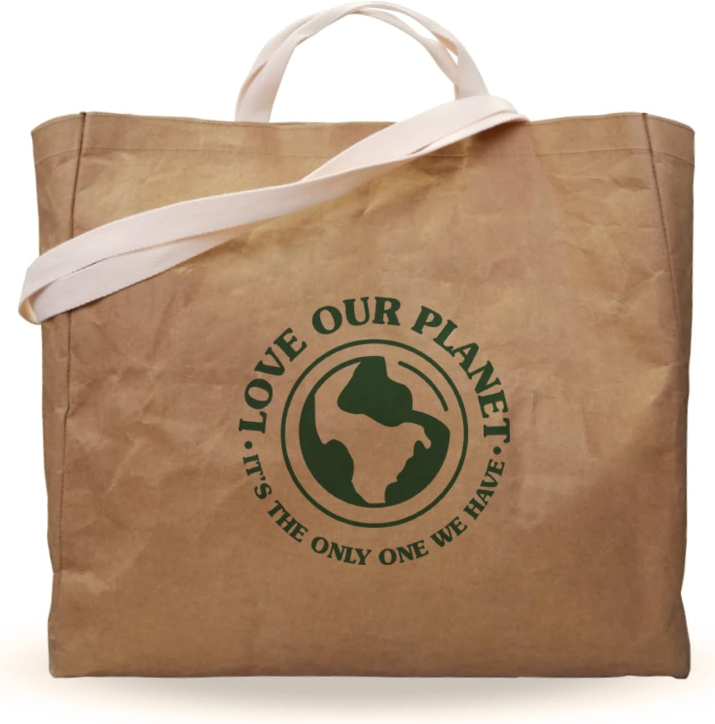 Reusable Grocery Bag – Large Sustainable Washable Paper Tote with Reinforced Seams. Foldable and Durable. - Image 2
