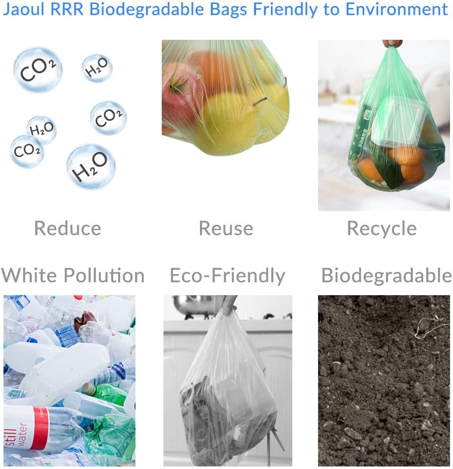 Jaoul Trash Bags 2.6 Gallon, Small Garbage Bags, Strong & Unscented Mini Trash Bags for Kitchen, Bathroom, Office, Restroom, Car, Green, 80 Counts - Image 6