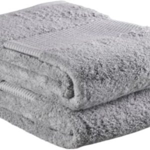 Delilah Home – Luxury Bath Towel Collection – 100% Cotton Turkish Towel Set for Bathroom – Ultra-Soft & Absorbent Organic Spa Towel (2 Pieces Each 30x54in) Pack of 2 Towels (Grey)