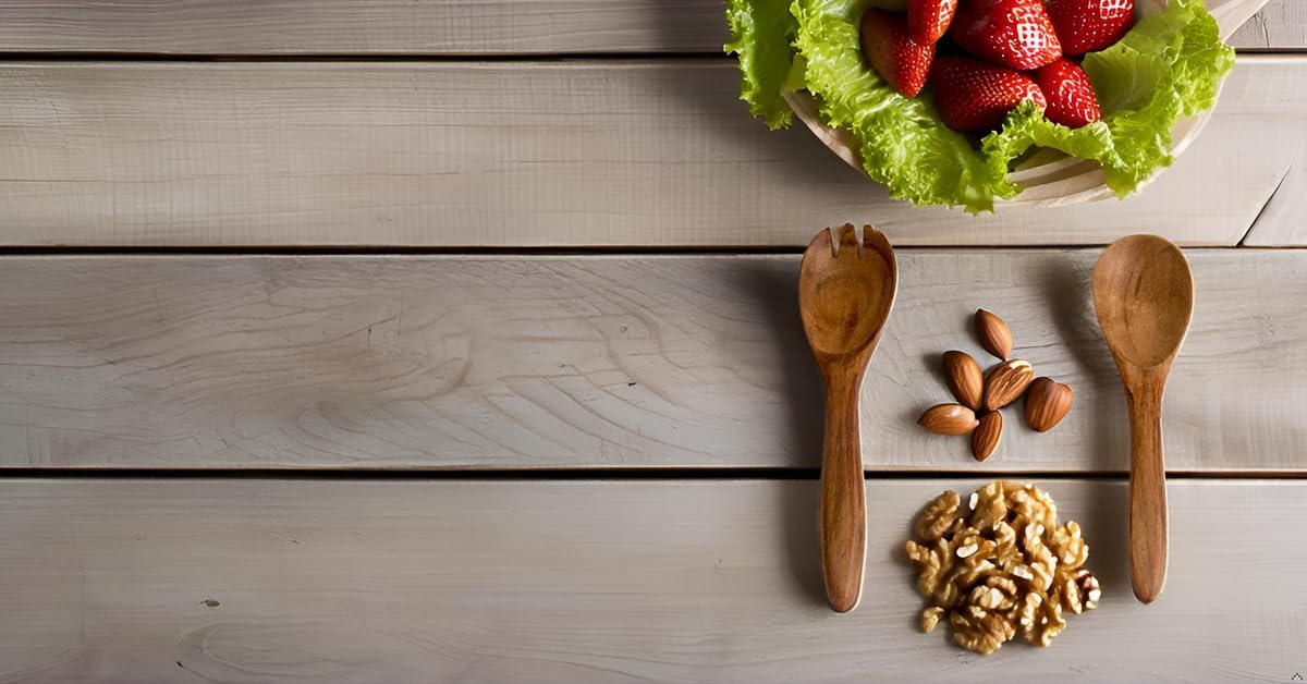 6 Inch Acacia Wood Salad Server Set Wooden Mixing Tongs Dinner Fork & Spoon Serving Utensils For Tossing Salad Handmade Cookware Salad Cooking Utensils & Accessories For Kitchen, Natural Brown - Image 5