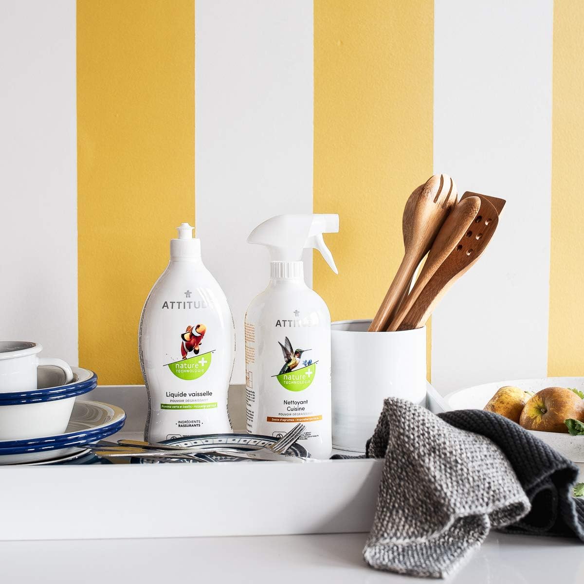 Attitude Dish Soap, Plant-based, Hypoallergenic, Eco-friendly, Coriander & Olive, 23.7 Fl Oz (Pack of 2) - Image 4