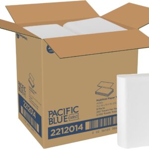 Georgia-Pacific 2212014 Professional Series Premium 1-Ply Multifold Paper Towels by GP PRO (Georgia-Pacific), White, 250 Towels Per Pack, 8 Packs Per Case