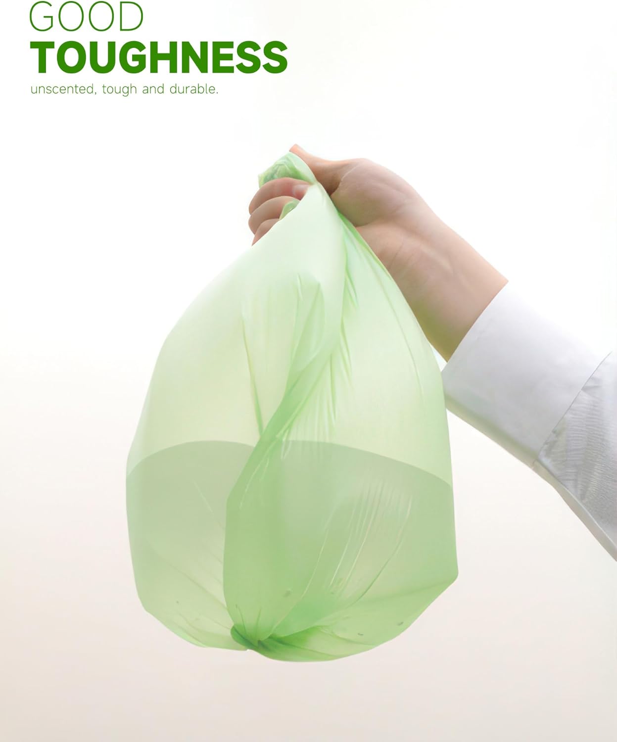 1.2 Gal Trash Bags for Small Trash Can, 120 Counts / 4 Rolls Rubbish Bags for Garbage Bin Waste basket for Kitchen Rv Office, Fit to 5 Liter / 1.3 Gallon Trash Can, Green - Image 6