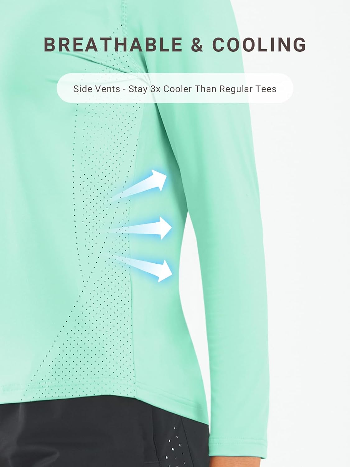 ALLZERO Women's UPF 50+ Long Sleeve Sun Shirts Quick Dry SPF Shirts for Workout Hiking Fishing Rash Guard - Image 4