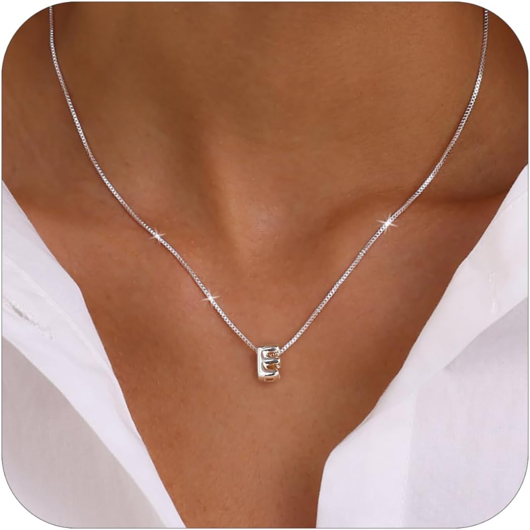 Bubble Gold Letter Necklace for Women, 14k Gold Plated Balloon Initial Necklace, Dainty Gold Necklace for Women, Personalized Bubble Pendant Name Necklace, Fashion Accessories Trendy Jewelry - Image 2