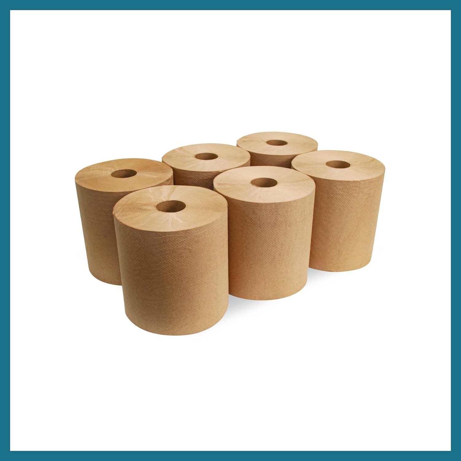 Morsoft by Morcon Paper R6800 Universal Hardwound Roll Towels, 100% Recycled Fibers, 6 Rolls X 800 ft Brown Paper Towels - Image 2