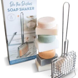 Country Trading Co. Solid Soap Shaker – Stainless Steel Soap Cage & Holder for Bars – Eco-Friendly Kitchen Sink Soap Saver