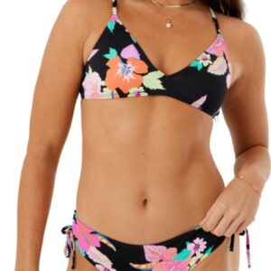 Roxy Women’s Bikini UPF 50+, Quick-Dry, Removable Pads, Swimsuit Top, Surf & Beachwear