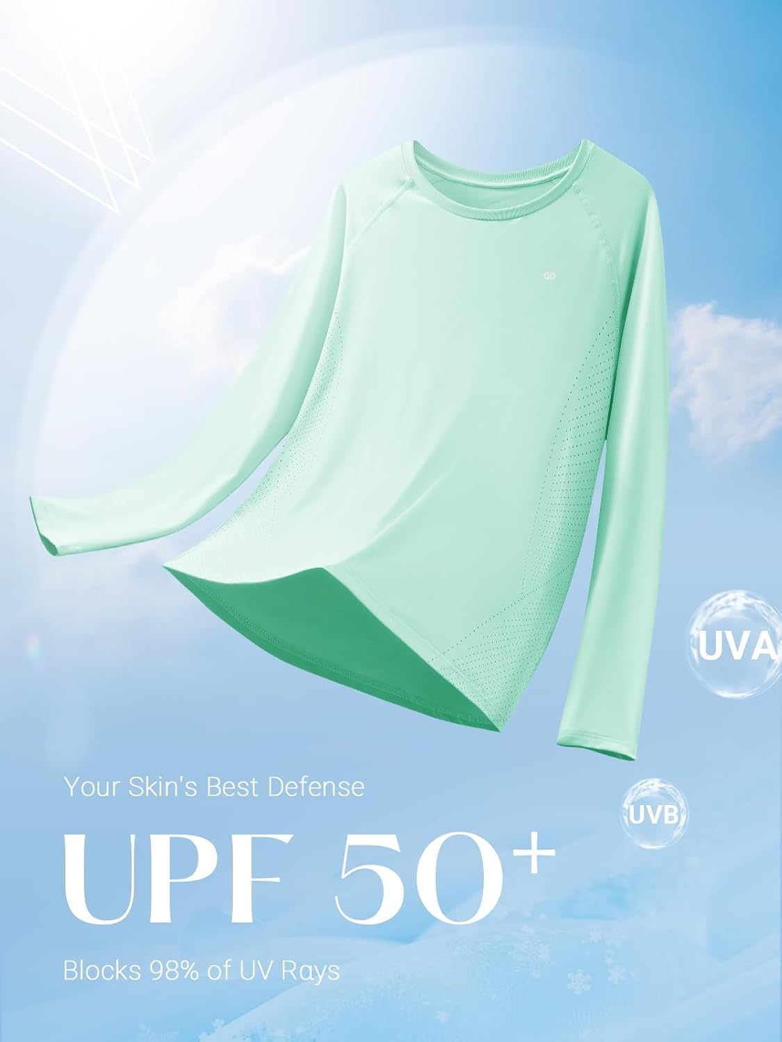 ALLZERO Women's UPF 50+ Long Sleeve Sun Shirts Quick Dry SPF Shirts for Workout Hiking Fishing Rash Guard - Image 5