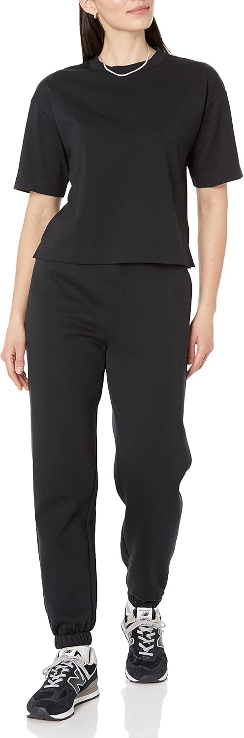 Amazon Essentials Women's Organic Cotton Drop Shoulder Relaxed Boxy Short-Sleeve T-Shirt (Available in Plus Size) - Image 5