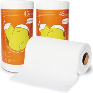 NNX Reusable Paper Towels 90 Count – Washable, Heavy Duty, Quick Drying Kitchen Rags & Dish Cloths for Multi-Use Cleaning, Swedish Dishcloth Alternative