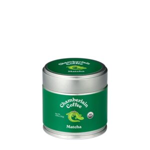 Chamberlain Coffee Ceremonial Matcha Green Tea Powder – Japanese Green Tea + Original Grade Matcha – Hot or Iced – Organic, Vegan & Gluten-Free Matcha Powder, 1.06 oz