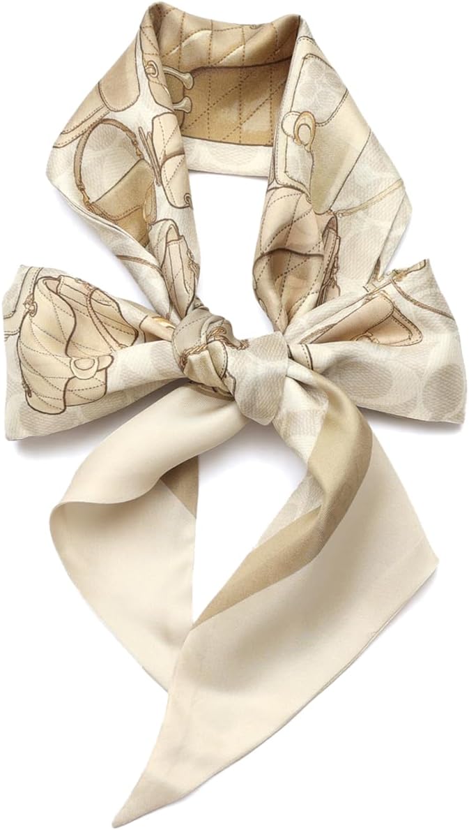 Coach womens Stacked Tabby Printed Wide Silk Skinny - Image 3