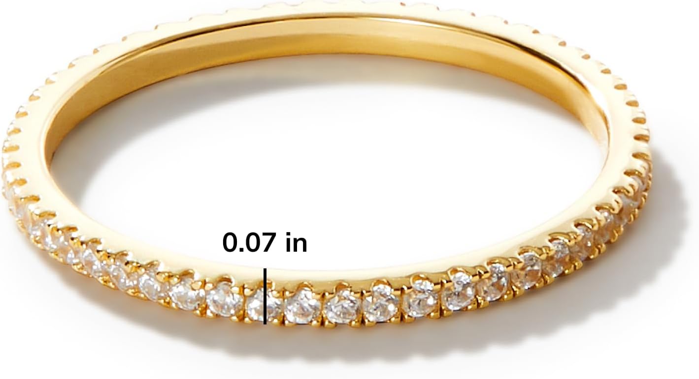 Ana Luisa Gold Rings for Women - 14K Gold Plated Rings for Women Non Tarnish - Trendy Stacking Ring for Everyday Wear - Twisted, Heart, Eternity Ring Styles - Hypoallergenic & Water-Resistant Jewelry - Image 6