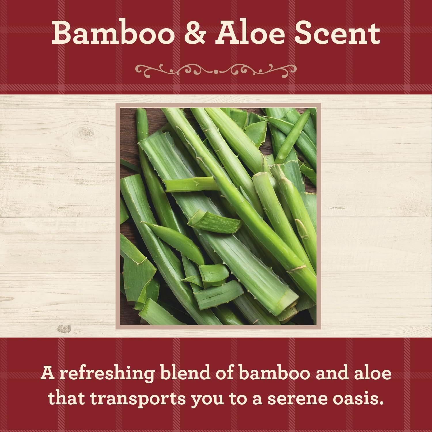 Our Own Candle Company, Bamboo & Aloe Scented Mason Jar Candle, 100 Hour Burn Time, 13 Ounces - Image 2