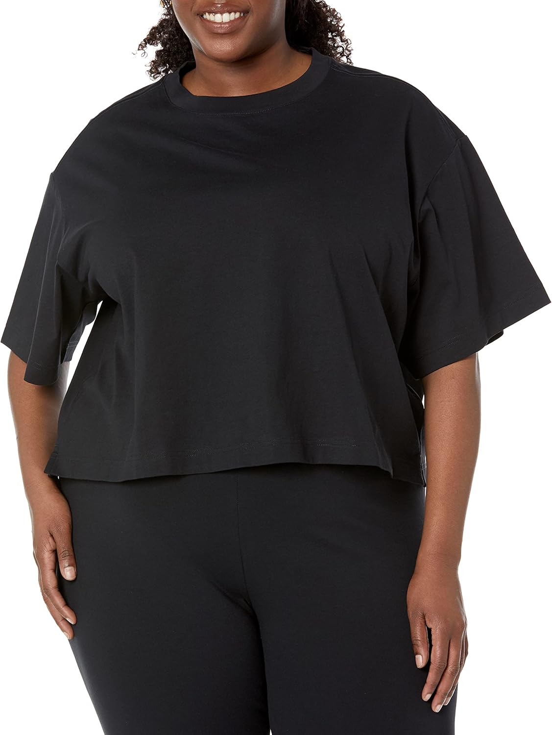 Amazon Essentials Women's Organic Cotton Drop Shoulder Relaxed Boxy Short-Sleeve T-Shirt (Available in Plus Size) - Image 6