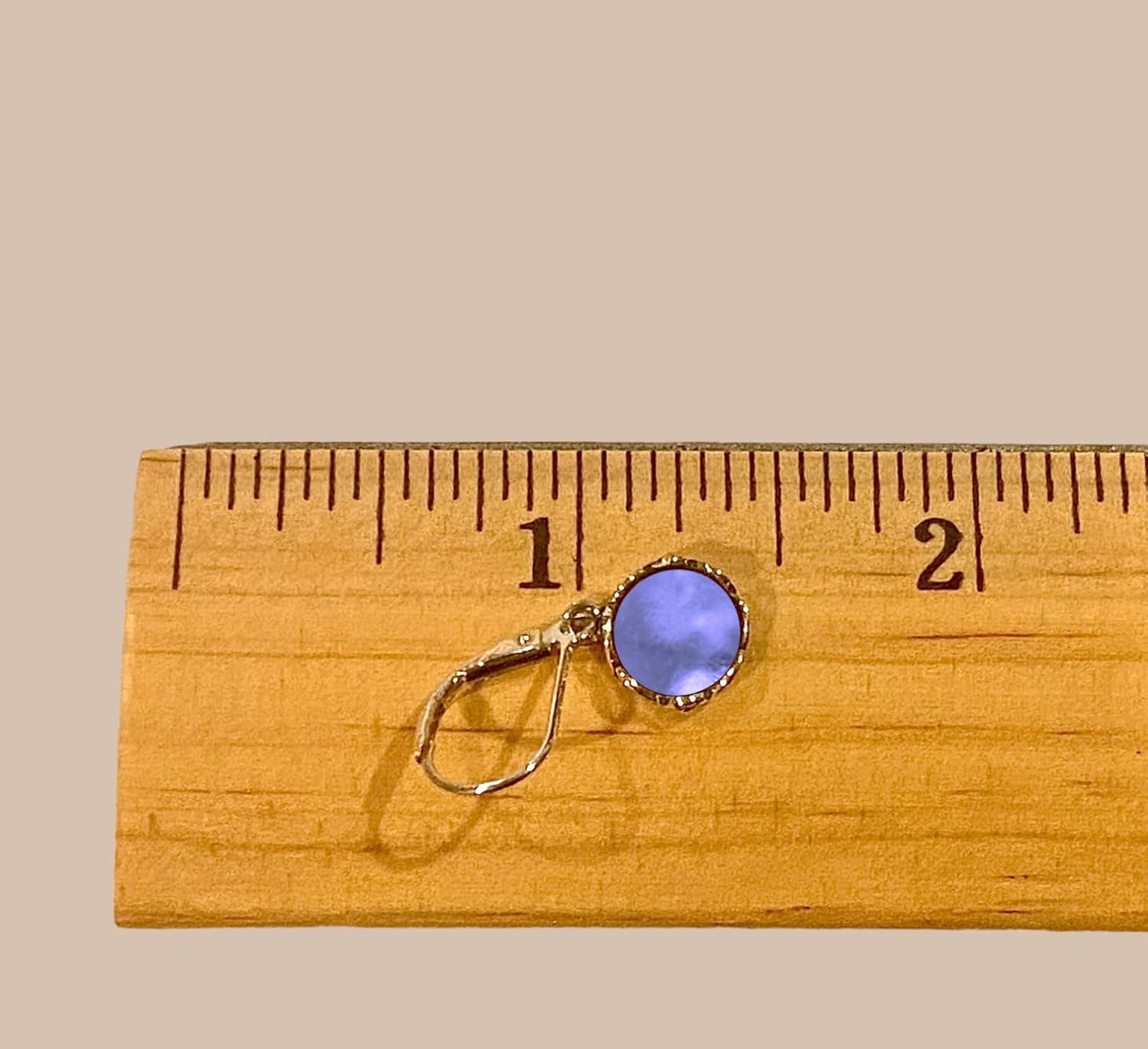 Bottled Up Designs Handmade Vintage Leverback Botanicals Earrings, Sterling Silver, Eco Friendly, Made in USA, Birthday Gifts, Mothers Day, Women, Anniversary (Purple Medicine Bottle) - Image 7