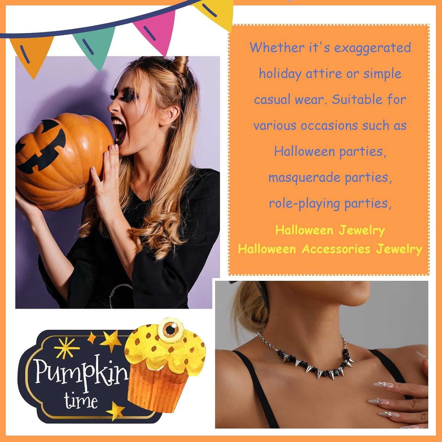 Gothic Choker Necklace for Women Men Black Pearl Raven Skull Tassel Adjustable Dark Aesthetic Jewelry Halloween Statement Necklace Sustainable Punk Layering Accessory for 2025 Gothic Style - Image 6