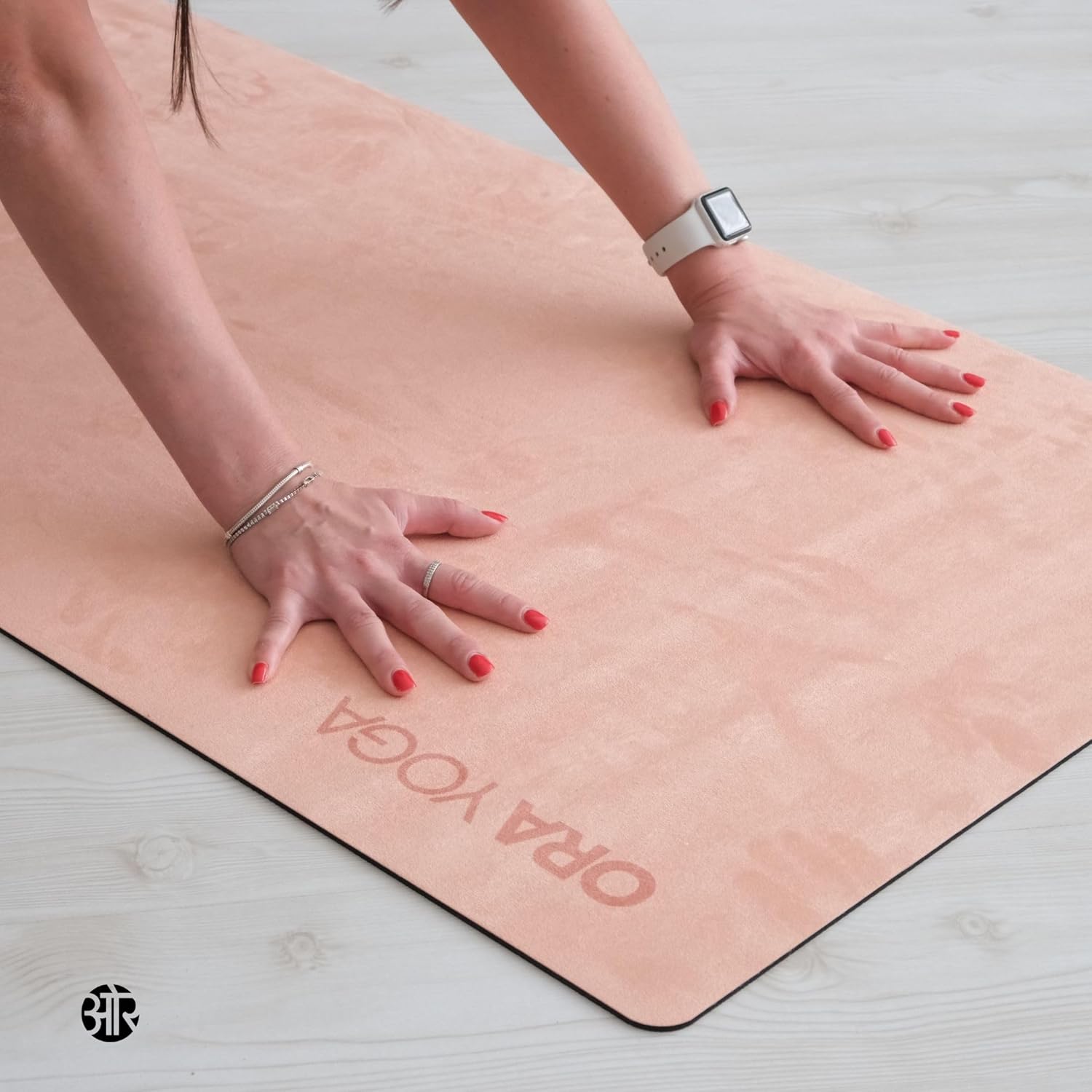 Non-Toxic Premium Suede Large Workout Mat - 3mm Thick With Strap - Eco-Friendly Exercise Mat for Women & Men - Non-Slip for Pilates, Gym, Home Workout - Image 3