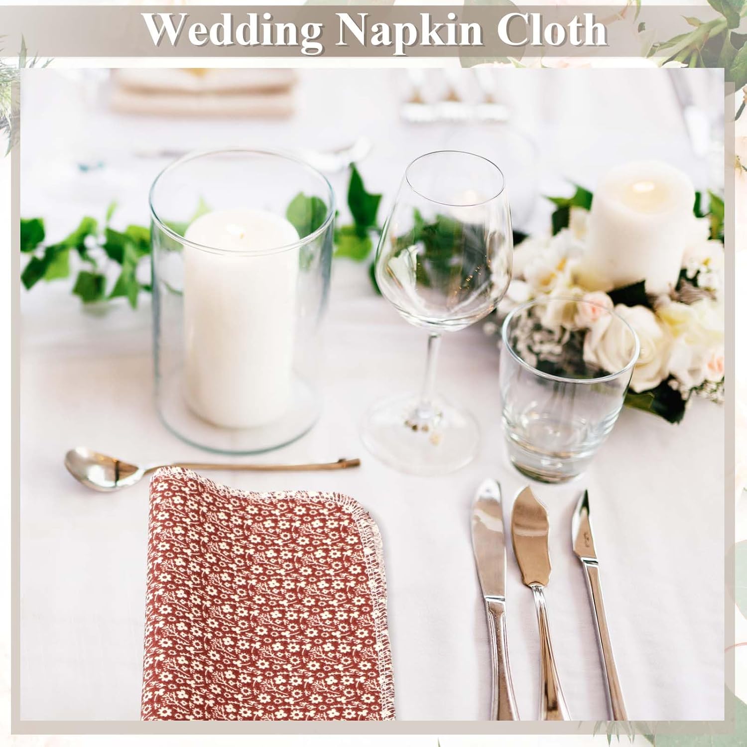 Redbaker 50 Pcs Reusable Paper Towels Paperless Reusable Cotton Cloths Toilet Absorbent Washable Paper Towels with Roll Kitchen Dishcloth for Kitchen Paperless Dishcloths(Classic) - Image 5