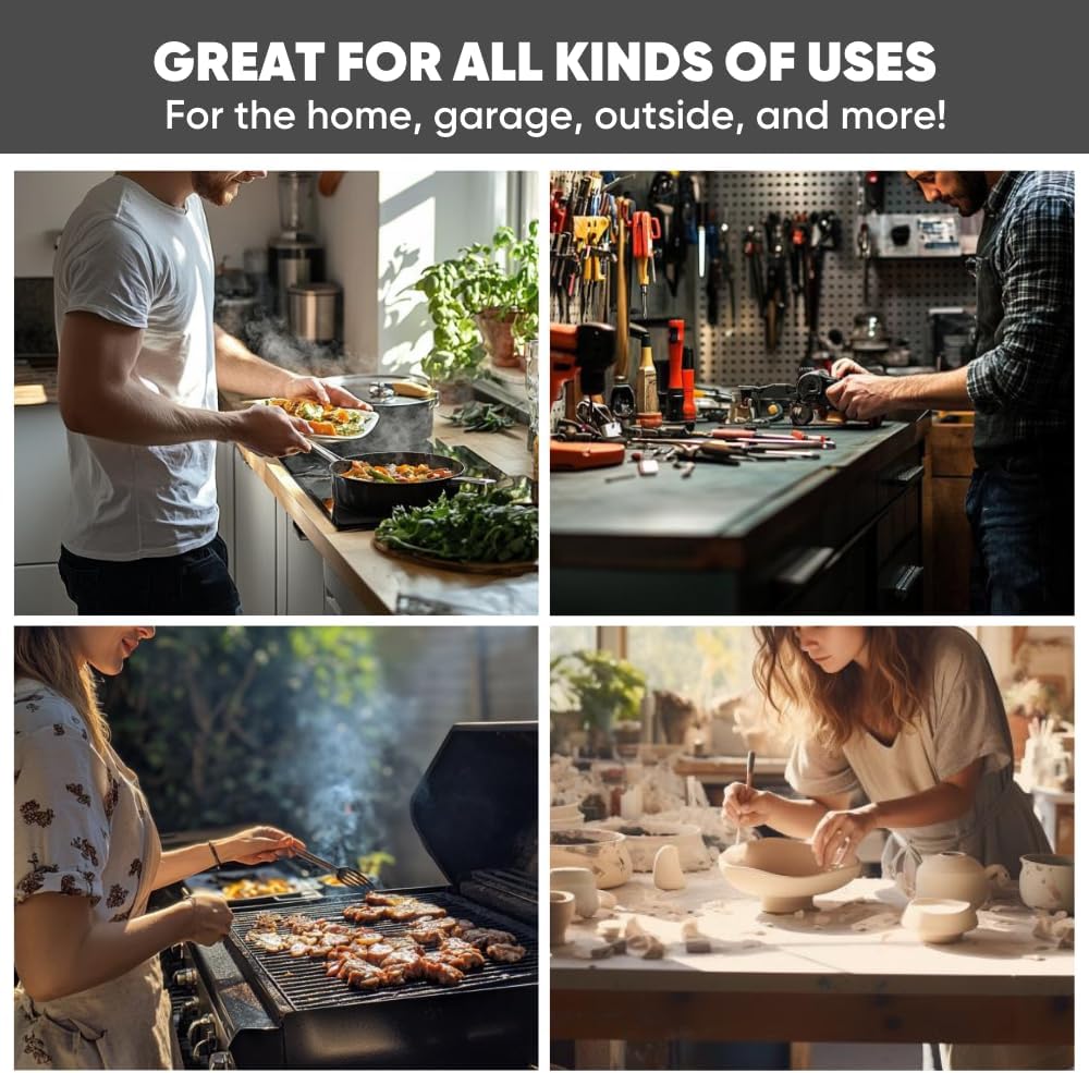 Blue Microfiber Shop Towels | MWipes Reusable Shop Rags | 50 Rags in a Box (400 Count) | Super Absorbent, Machine Washable Hundreds of Times | Automotive, Paint, Industrial, Detailing - Image 4