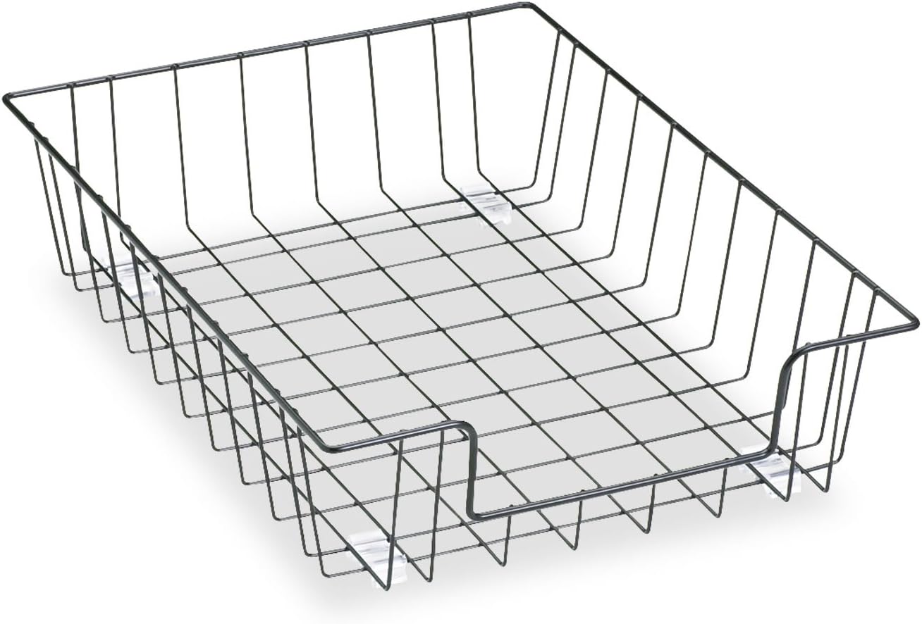 Fellowes Workstation 3" Letter Desk Tray Organizer, Wire, Black (60112) - Image 4