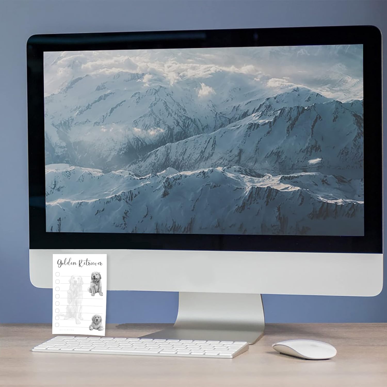 Golden Retriever Sticky Notepad to Do List | Golden Retriever Lover Gifts for Women | Office School Supply Dog Sticky Notes 4"x6" 50 Pages - Image 4