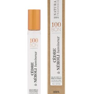 100BON Cedre & Neroli Lumineux Unisex Fragrance – Neroli & Cedar Scent – Organic, Natural & Light Woody Aroma – 0.5 Fl Oz