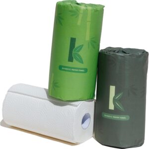 Seek Bamboo | 12 Rolls of Premium Bamboo Paper Towels – 130 Sheets Per Roll – Ultra Absorbent & Durable, Tree-Free, Plastic-Free, FSC-Certified, Chlorine-Free, Sustainable Kitchen Paper Towels
