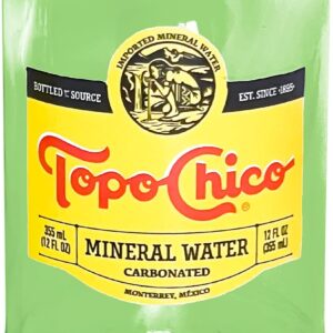 Topo Chico Drinking Glasses Green 8 Fl Oz Fire Polished Smooth Rim Upcycled (Set of 2) Gift – Glassware Sets – Glass Tumbler – Water Cocktail Wine Whiskey Tequila Glass – Cup – Drinkware