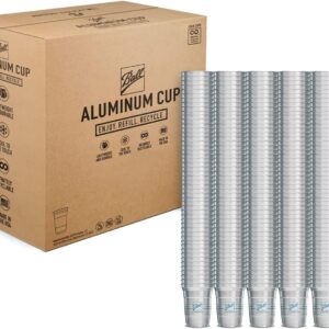 Ball Aluminum Cup Recyclable Party Cups, Wholesale Bulk Pack, Ball Logo, 16oz. Cup, 600 Cups Per Pack